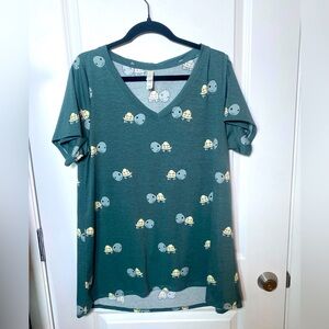 LulaRoe Turtle V neck T Shirt Christy T